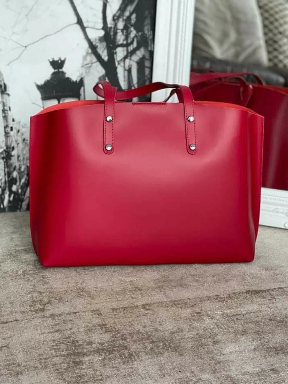 Discount Sac Rouge Erika Femmes Sac Format A4 Et +