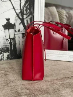 Discount Sac Rouge Erika Femmes Sac Format A4 Et +