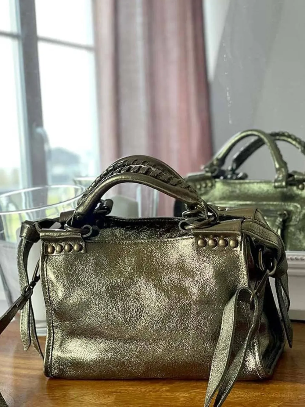 Sale Sac Vert Anis Fabiola Femmes Sac Porte Epaule Avec Sangle