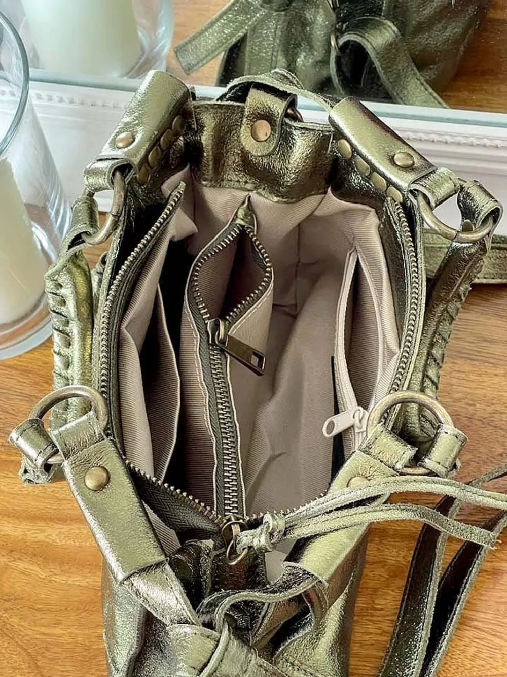 Sale Sac Vert Anis Fabiola Femmes Sac Porte Epaule Avec Sangle