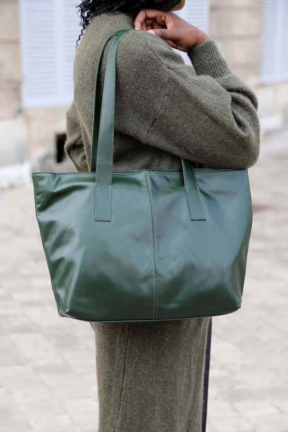 Online Sac Vert Bouteille Noemie Femmes Sac Format A4 Et +