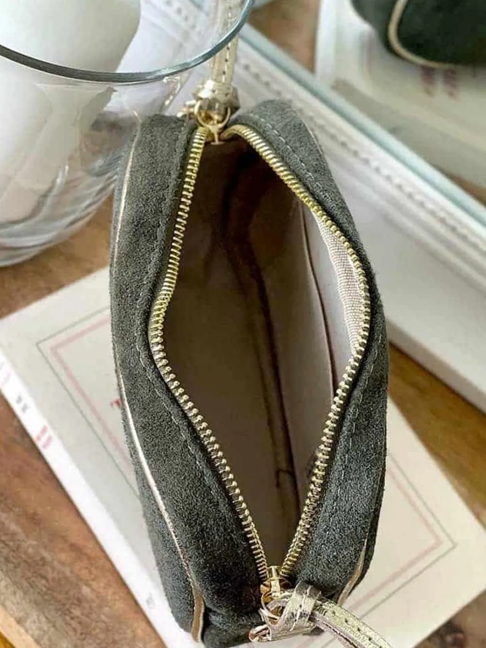 Outlet Sac Vert Kaki Jasmyne Mini Femmes Sac Porte Epaule Avec Sangle