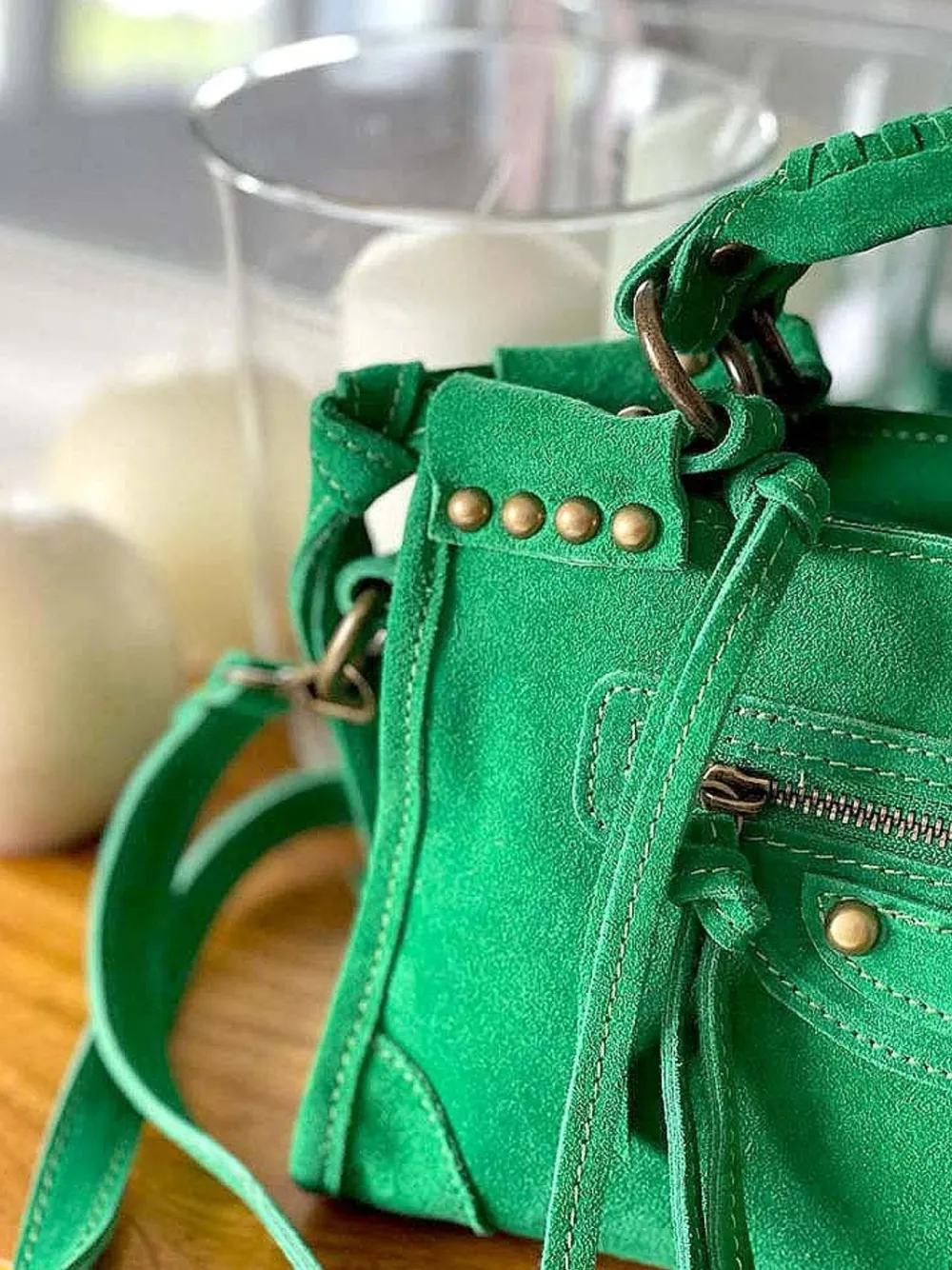 Sale Sac Vert Pomme Bradie Femmes Sac Porte Epaule Avec Sangle