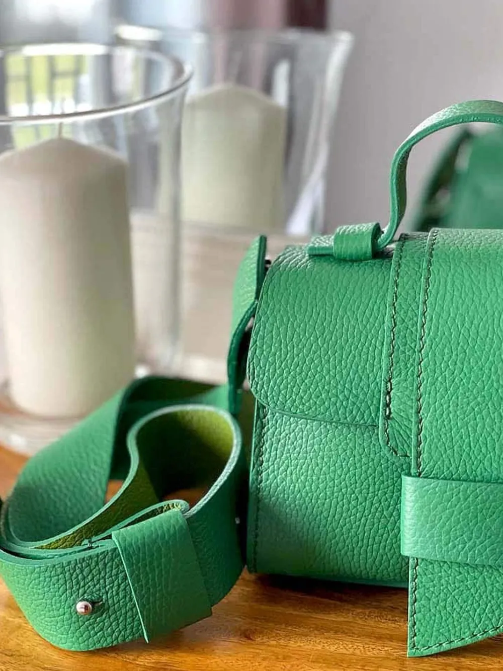 Clearance Sac Vert Pomme Drixy Femmes Sac Porte Epaule Avec Sangle