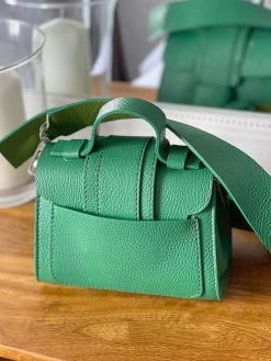 Clearance Sac Vert Pomme Drixy Femmes Sac Porte Epaule Avec Sangle